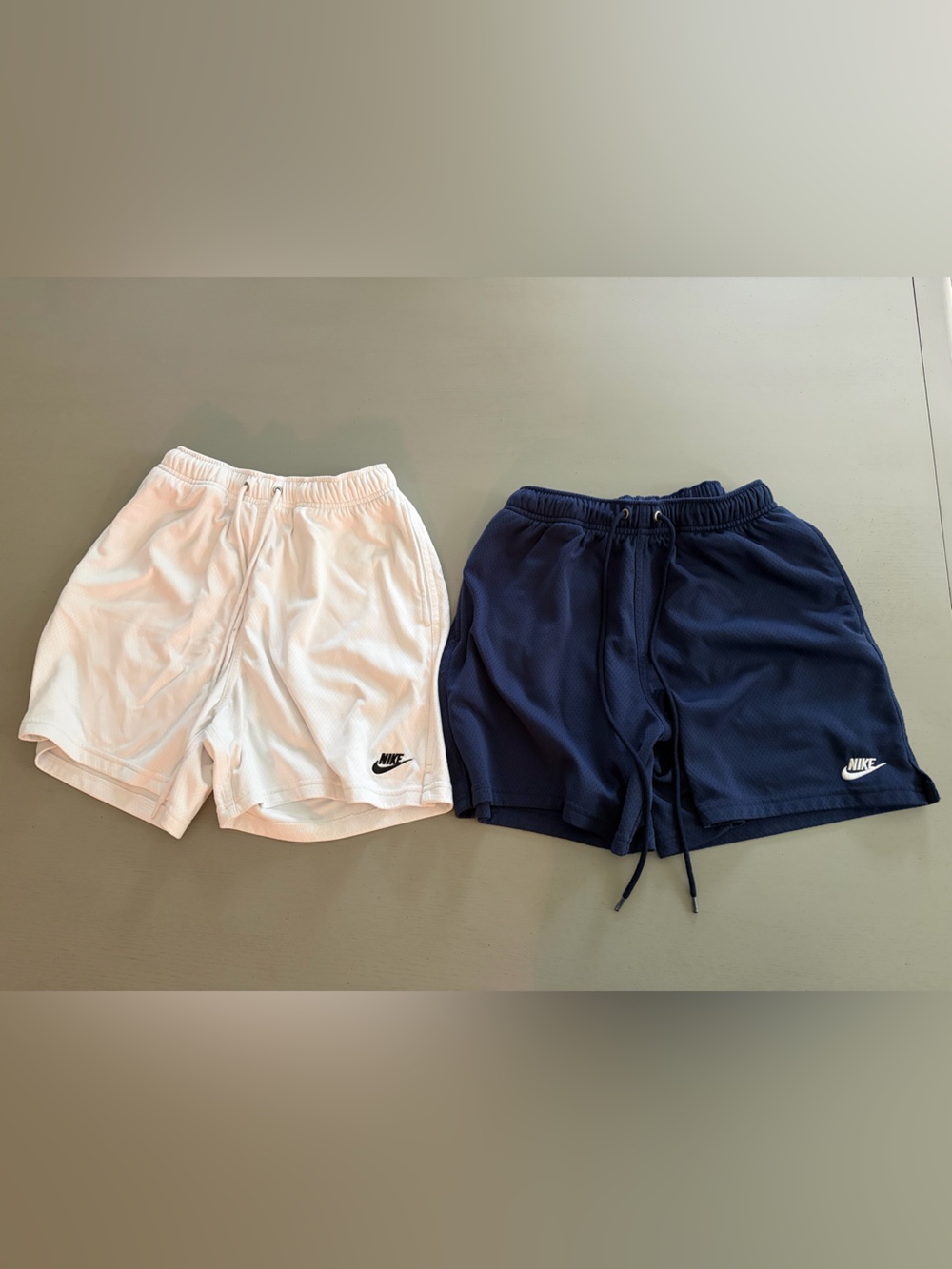 Nike Men’s Athletic Shorts — White & Navy Pack